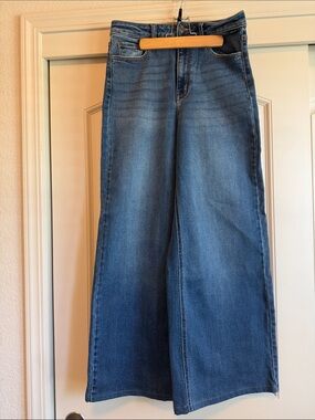 Cello Women’s Wide-Leg Jeans in Blue Wash